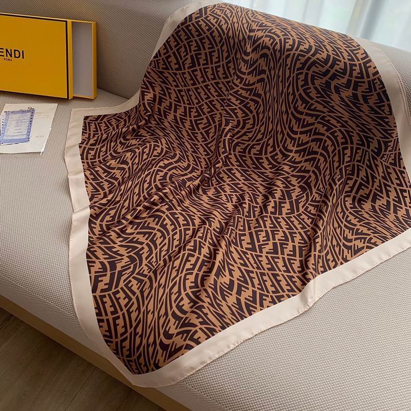 Fendi silk scarf 90X90cm E19 (1)
